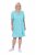 Ulla Popken 848724 Robe imprimée à volants Turquoise - Robes - Robes pour toutes les tailles