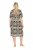 Ulla Popken 848789 Robe mi-longue imprimée à poches Bleu marine - Robes midi - Robes midi grande taille