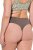 Ulla Popken 848826 Strings à imprimé animal lot de 3 Taupe - Culottes - 