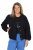 Ulla Popken 848940 Blouson Noir - Vestes - Vestes femme grande taille