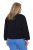 Ulla Popken 848940 Blouson Noir - Vestes - Vestes femme grande taille
