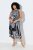 Ulla Popken 848948 Robe à imprimé animal Noir - Robes d'été - Robes d'été grande taille