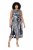 Ulla Popken 848948 Robe à imprimé animal Noir - Robes d'été - Robes d'été grande taille
