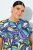 Ulla Popken 848980 Robe chemise fleurie Lilas - Robes midi - Robes midi grande taille