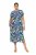 Ulla Popken 848980 Robe chemise fleurie Lilas - Robes midi - Robes midi grande taille