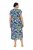 Ulla Popken 848980 Robe chemise fleurie Lilas - Robes midi - Robes midi grande taille