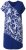 Ulla Popken 849033 Robe en mousseline à manches courtes et col V Bleu marine - Robes - Robes pour toutes les tailles