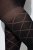 Ulla Popken 849047 Collant à motifs 100 den Noir - Collants & chaussettes - 