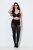 Ulla Popken 849047 Collant à motifs 100 den Noir - Collants & chaussettes - 
