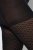 Ulla Popken 849050 Collant à carreaux Noir - Collants & chaussettes - 