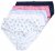 Ulla Popken 849098 Culottes à fleurs lot de 5 Bleu clair - Culottes - 