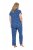 Ulla Popken 849144 Pyjama à imprimé animal Bleu marine - Pyjamas/vêtements de détente - 