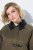 Ulla Popken 849246 Veste en similicuir Vert olive - Vestes - Vestes femme grande taille