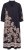 Ulla Popken 849423 Robe fleurie à manches 3/4 Noir - Robes maxi - Robes maxi grande taille