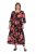 Ulla Popken 849593 Robe chemise fleurie Bleu marine - Robes maxi - Robes maxi grande taille