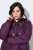 Ulla Popken 849619 Veste de pluie Violet foncé - Vestes - Vestes femme grande taille