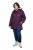 Ulla Popken 849619 Veste de pluie Violet foncé - Vestes - Vestes femme grande taille