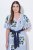 Ulla Popken 849662 Robe chemise fleurie Blanc cassé - Robes midi - Robes midi grande taille