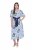 Ulla Popken 849662 Robe chemise fleurie Blanc cassé - Robes midi - Robes midi grande taille