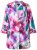 Ulla Popken 849728 Blazer fleuri en lin mélangé Blanc - Blazers - Blazers grande taille pour femme