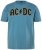 JP1880 849790 AC/DC Classic Logo T-shirt Bleu turquoise - T-shirts de groupes - T-shirts de groupes grande taille