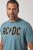 JP1880 849790 AC/DC Classic Logo T-shirt Bleu turquoise - T-shirts de groupes - T-shirts de groupes grande taille