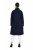 Ulla Popken 849803 Manteau stretch à col haut Bleu marine - Manteaux - Manteaux femme grande taille