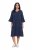 Ulla Popken 849856 Robe à volants Bleu marine - Robes midi - Robes midi grande taille