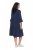 Ulla Popken 849856 Robe à volants Bleu marine - Robes midi - Robes midi grande taille