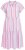 Ulla Popken 849969 Robe mi-longue rayée à volants Rose - Robes midi - Robes midi grande taille