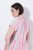 Ulla Popken 849969 Robe mi-longue rayée à volants Rose - Robes midi - Robes midi grande taille