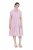 Ulla Popken 849969 Robe mi-longue rayée à volants Rose - Robes midi - Robes midi grande taille