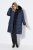 Ulla Popken 850041 Manteau matelassé Bleu marine - Manteaux - Manteaux femme grande taille