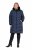 Ulla Popken 850041 Manteau matelassé Bleu marine - Manteaux - Manteaux femme grande taille