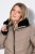 Ulla Popken 850041 Manteau matelassé Taupe - Manteaux - Manteaux femme grande taille