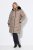 Ulla Popken 850041 Manteau matelassé Taupe - Manteaux - Manteaux femme grande taille