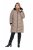 Ulla Popken 850041 Manteau matelassé Taupe - Manteaux - Manteaux femme grande taille