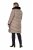 Ulla Popken 850041 Manteau matelassé Taupe - Manteaux - Manteaux femme grande taille