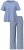 Ulla Popken 850045 Pyjama à manches courtes Bleu clair - Pyjamas/vêtements de détente - 