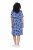 Ulla Popken 850121 Robe en jersey à manches courtes et col V Bleu - Robes en jersey - 