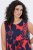 Ulla Popken 850175 Robe en jersey imprimée Corail - Robes en jersey - 