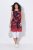Ulla Popken 850175 Robe en jersey imprimée Corail - Robes en jersey - 