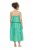Ulla Popken 850197 Robe rayée à volants Vert - Robes d'été - Robes d'été grande taille