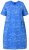 Ulla Popken 850204 Robe t-shirt imprimée à volants Bleu - Robes en jersey - 