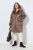 Ulla Popken 850251 Manteau teddy Marron clair - Manteaux - Manteaux femme grande taille