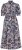 Ulla Popken 850298 Robe chemise fleurie Bleu marine - Robes maxi - Robes maxi grande taille