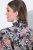 Ulla Popken 850298 Robe chemise fleurie Bleu marine - Robes maxi - Robes maxi grande taille