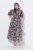 Ulla Popken 850298 Robe chemise fleurie Bleu marine - Robes maxi - Robes maxi grande taille