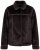 Ulla Popken 850310 Veste en fausse fourrure Marron foncé - Vestes - Vestes femme grande taille