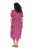 Ulla Popken 850346 Robe imprimée à col V Rose - Robes midi - Robes midi grande taille